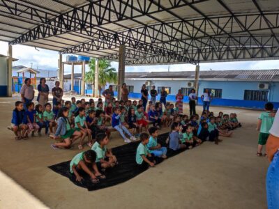 Polícia Militar realiza palestra sobre combate ao bullying, na Escola Tio Teco em São Miguel do Guaporé